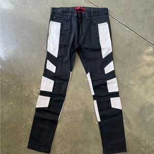 HUGO Black and White Skinny Jeans